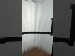 6mm vetro a canna stretta con telaio di alluminio per bagno moderno e elegante