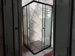 Caselle doccia quadrate personalizzabili con vetro di stampa ghiacciato per moderni