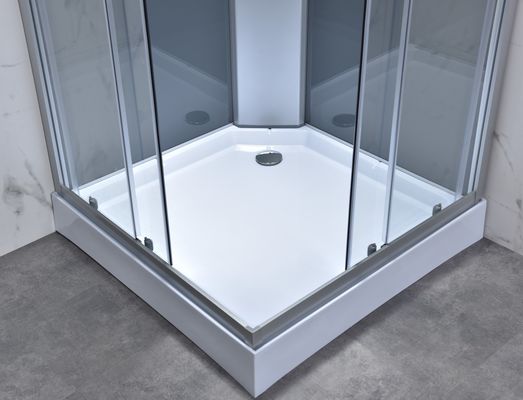 struttura di alluminio di recinzioni di vetro 5mm della doccia di 1-1.2mm