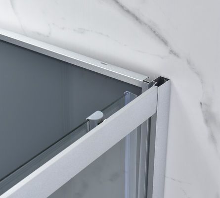 struttura di alluminio di recinzioni di vetro 5mm della doccia di 1-1.2mm