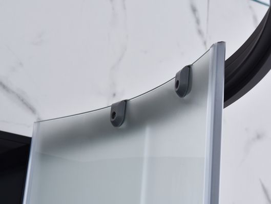 il nero 5mm di recinzione della doccia del quadrante di 900x900x2150mm