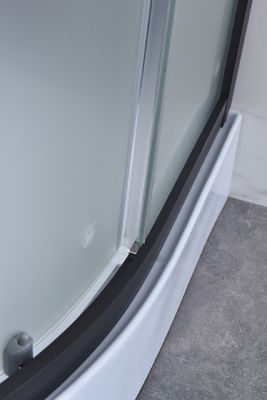 il nero 5mm di recinzione della doccia del quadrante di 900x900x2150mm