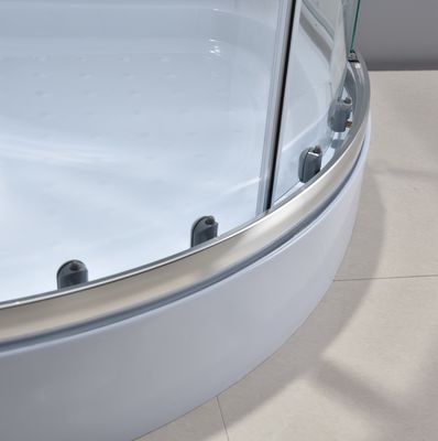 Vetro trasparente d'angolo di alluminio 5mm di recinzione della doccia dell'entrata di Chrome