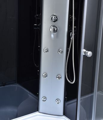 Recinzione nera della doccia del bagno di 6mm 900x900x1900mm