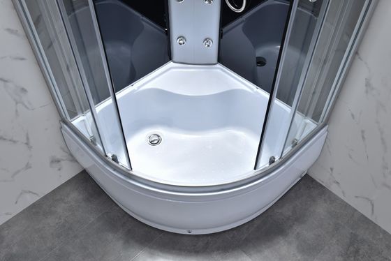 Recinzione nera della doccia del bagno di 6mm 900x900x1900mm
