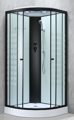 Customizable Shower Pods Cabins With Printing Glass And Black Frame
